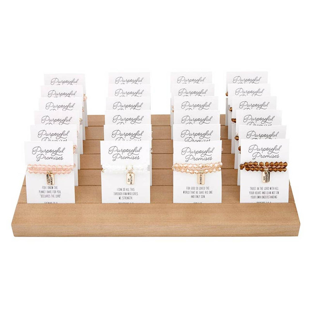 GLASS BEAD TAGGED BRACELET