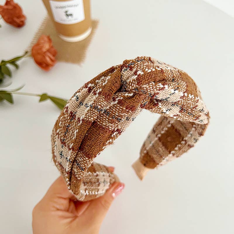 Plaid Twist Headband