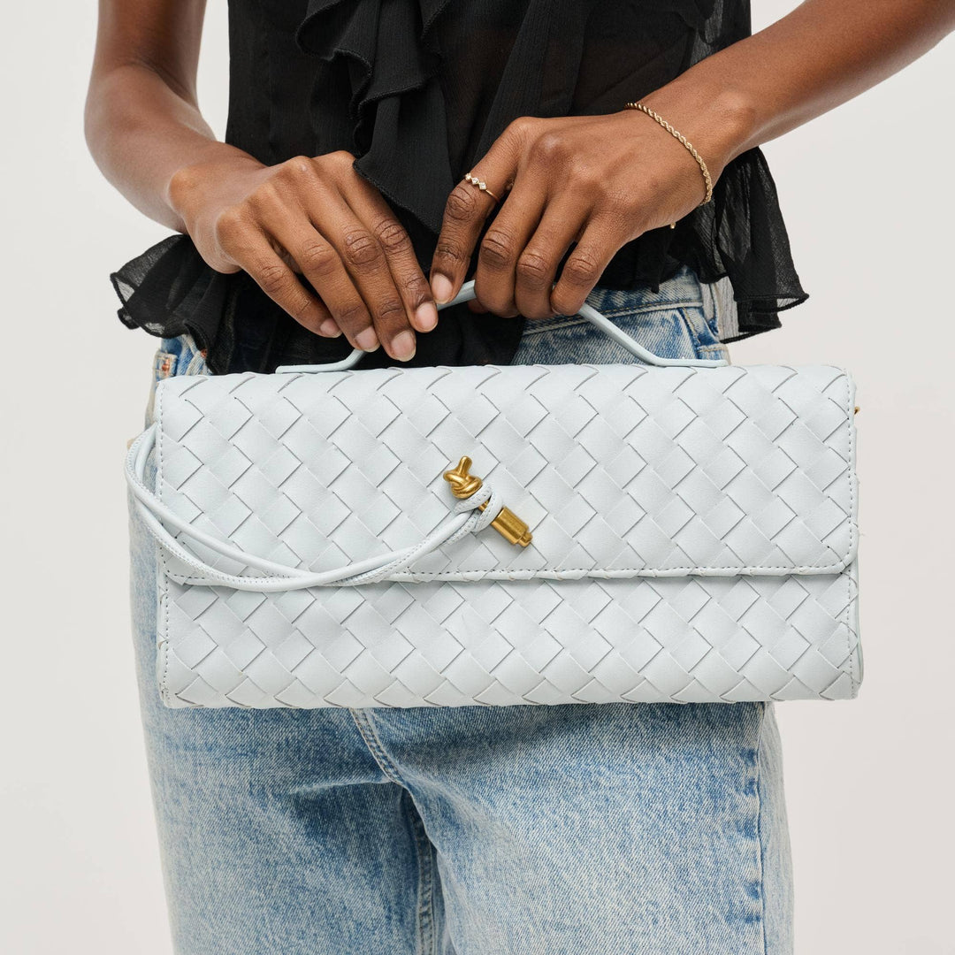 ADA WOVEN CROSSBODY CLUTCH