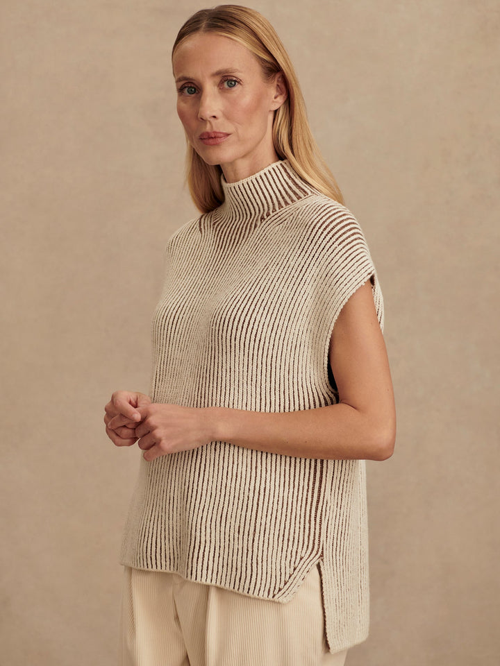 LAUREN PLATED KNIT TANK