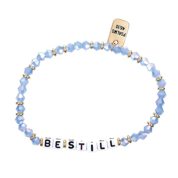 WORD BEADED TAG BRACELET