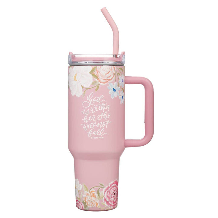 40oz TUMBLER "GOD IS WITHIN HER"