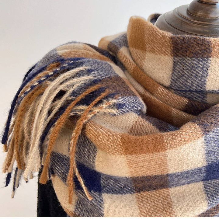 HIGHLAND CHECK FRINGE SCARF