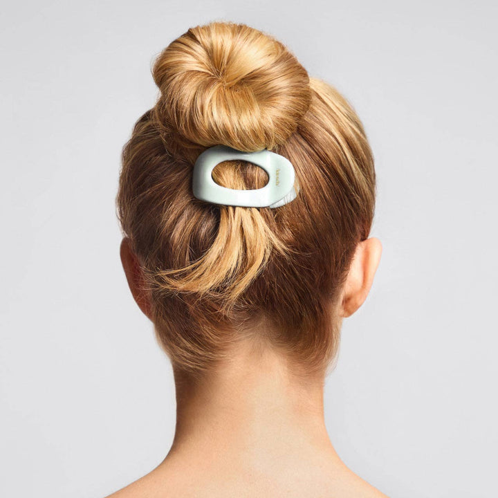 Recycled Plastic Small Flat Cloud Clip - Sage Leaf