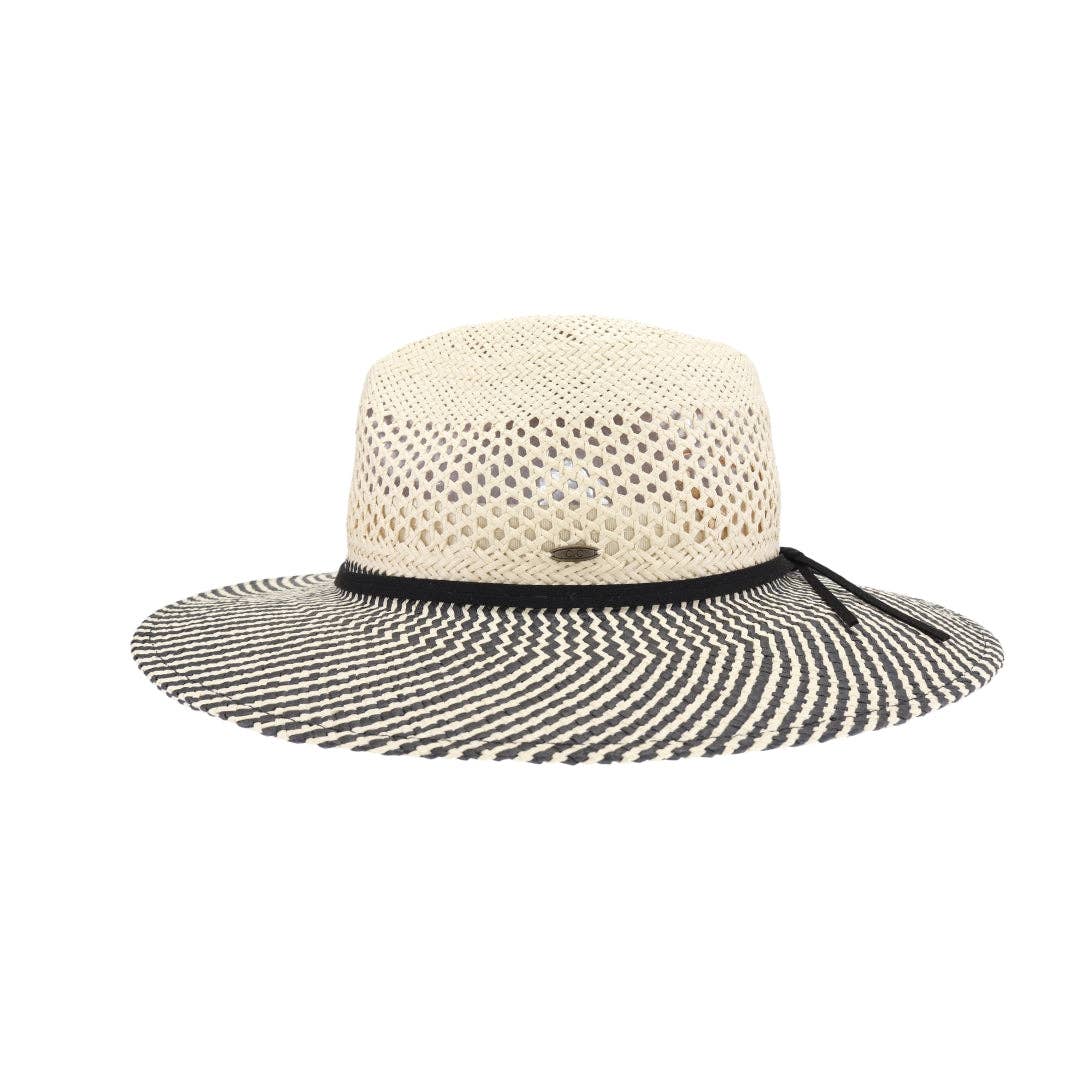 Open Crochet Panama Sun Hat