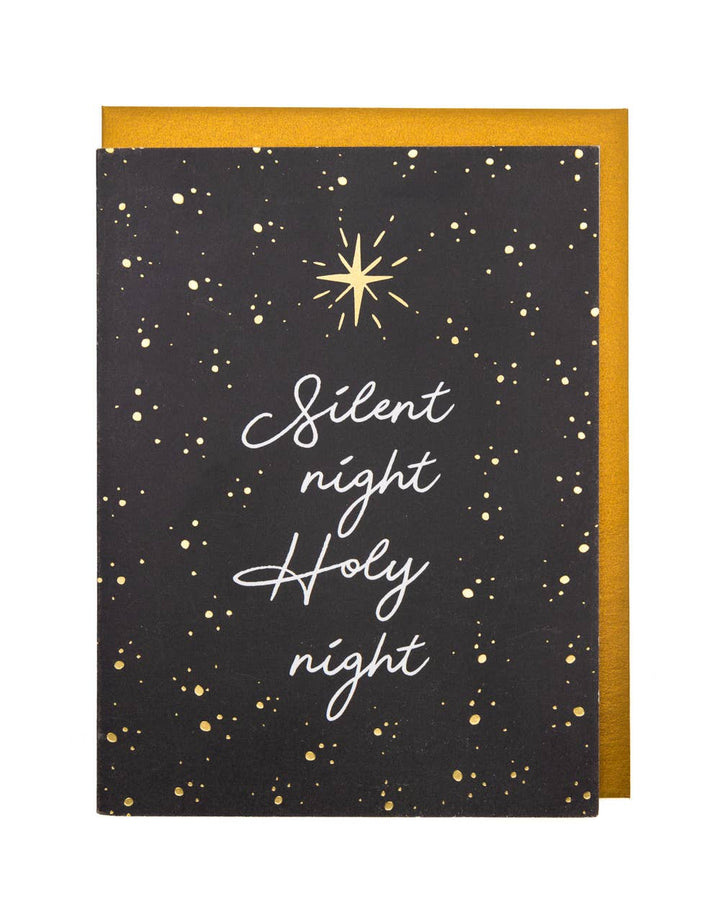 'Silent Night, Holy Night' Christmas Greeting Card