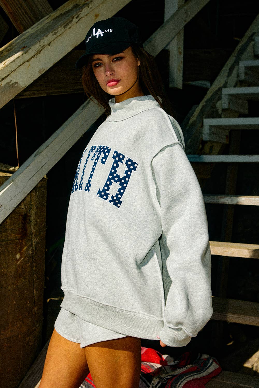 FAITH POLKA-DOT SWEATSHIRT