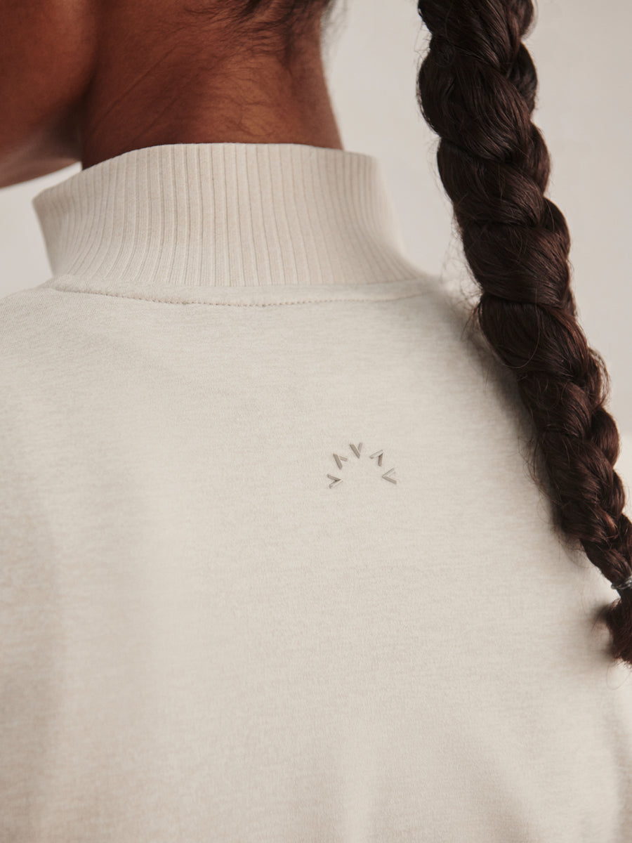 RUFUS CROPPED ZIP THROUGH SWEAT