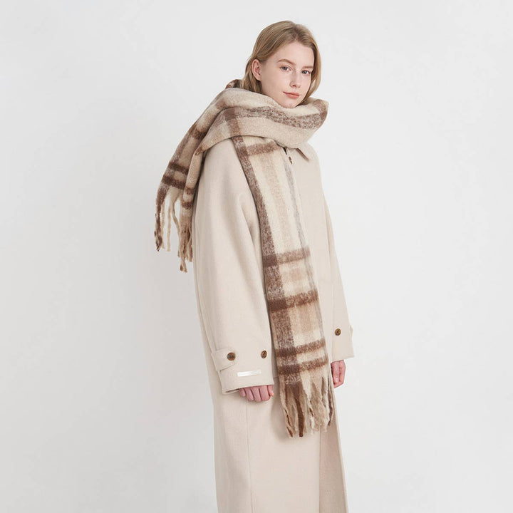 FRENCH CHALET PLAID SCARF