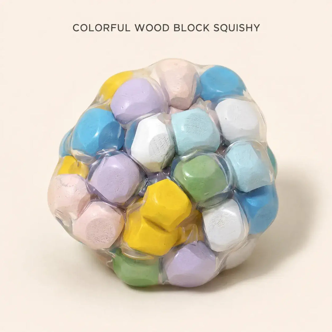 WOODEN BLOCK SQUISHY BALL