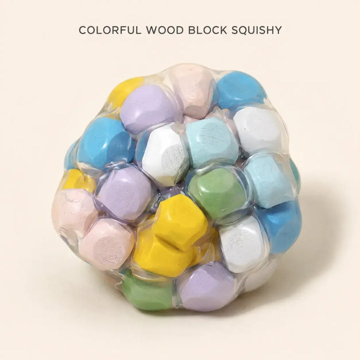 WOODEN BLOCK SQUISHY BALL
