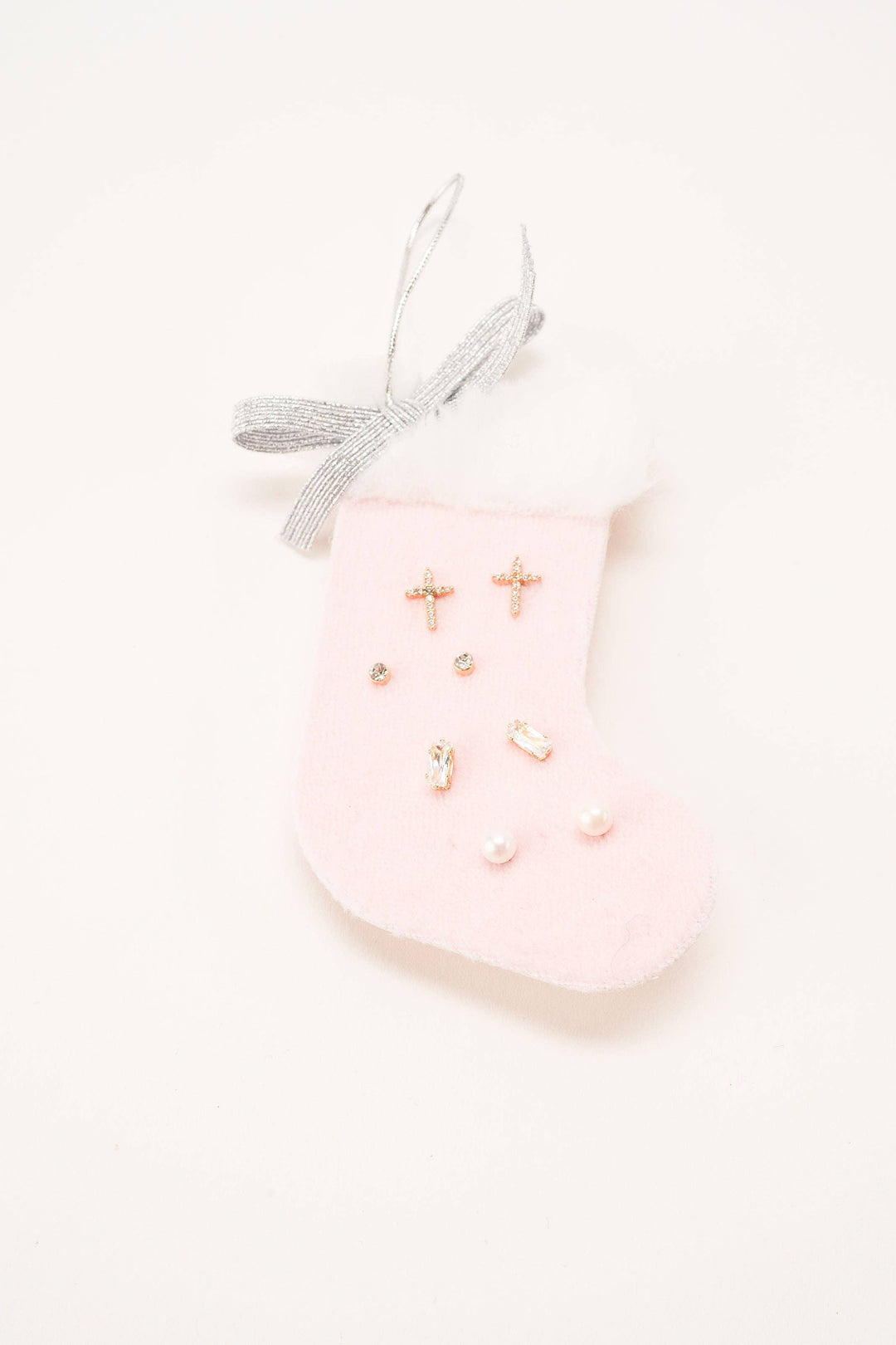 STOCKING EARRING TRIO