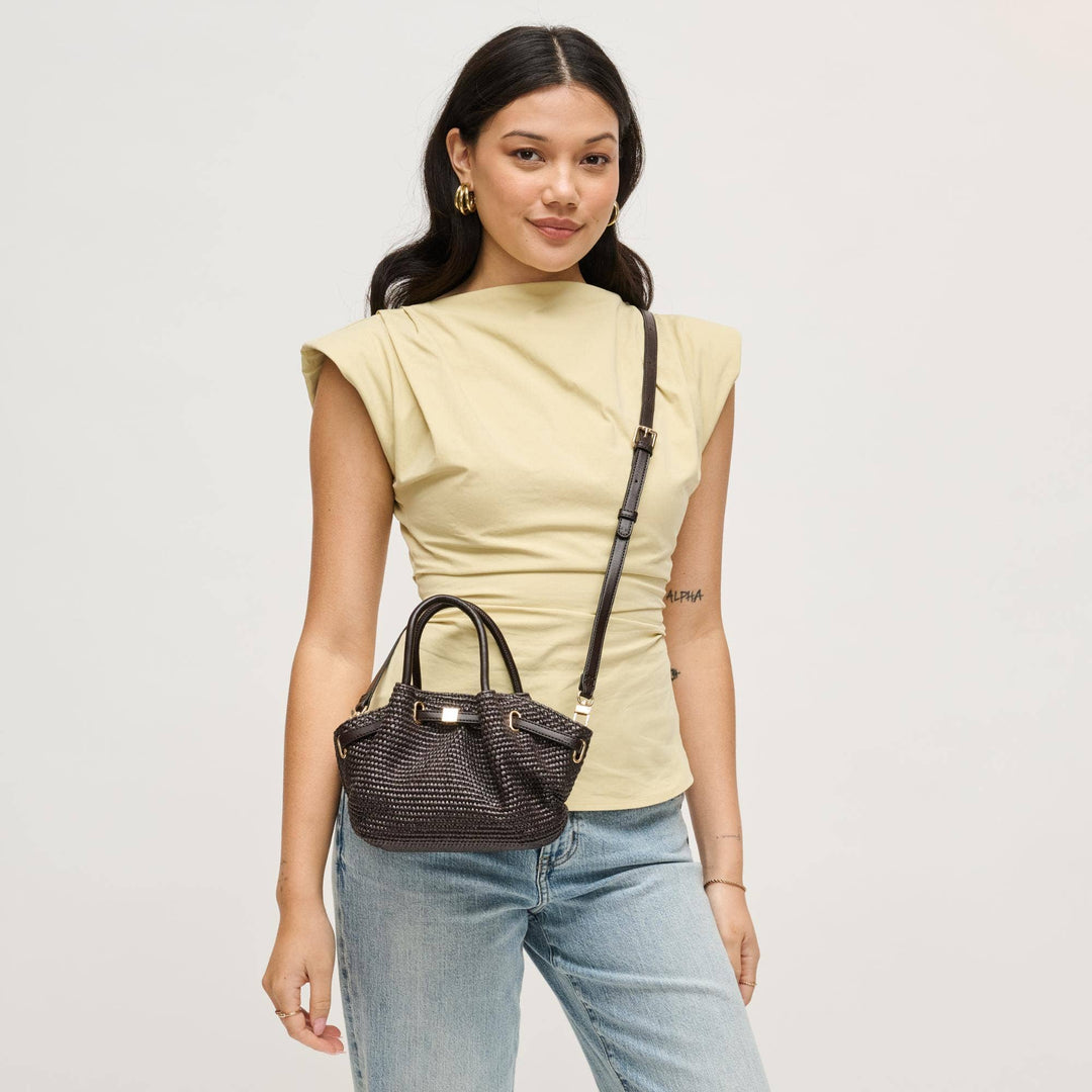 SELENA STRAW CROSSBODY