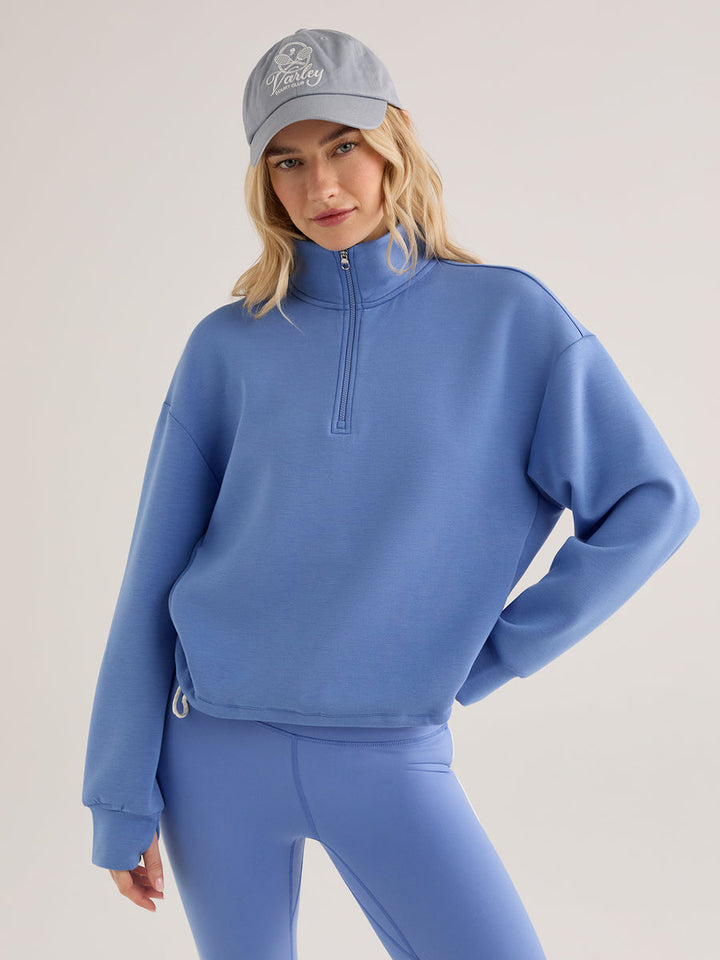 SIAN CROPPED HALF-ZIP