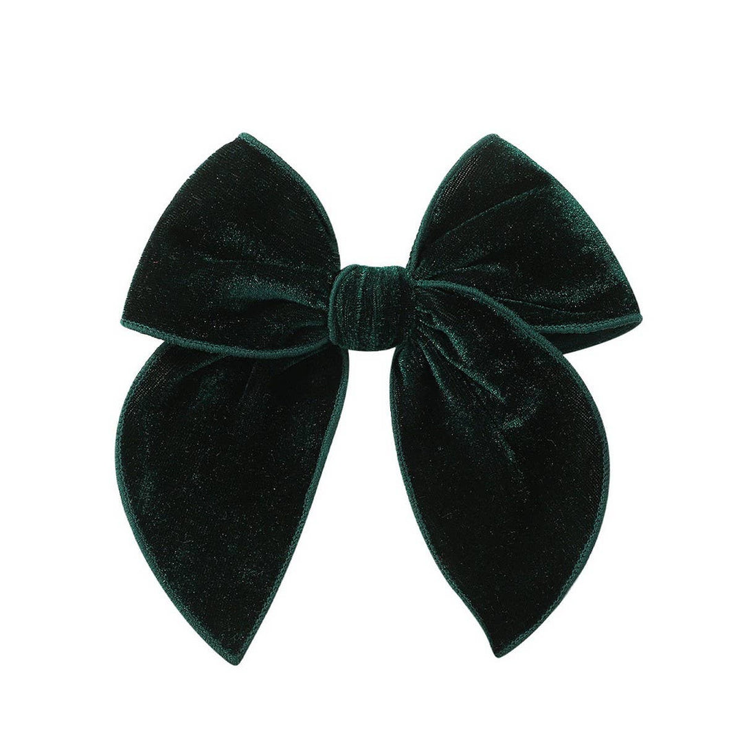 HOLIDAY VELVET BOW CLIP