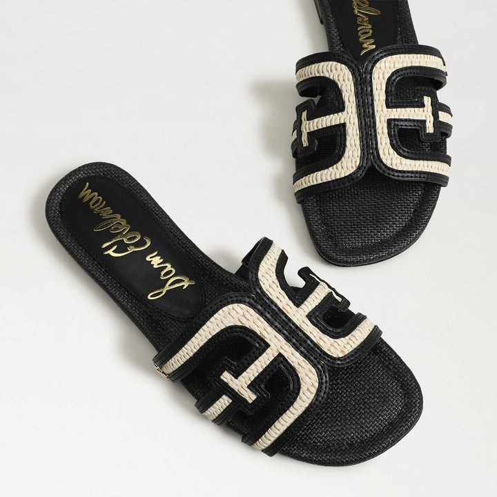 BAY MULTI SLIDE SANDAL | BLACK