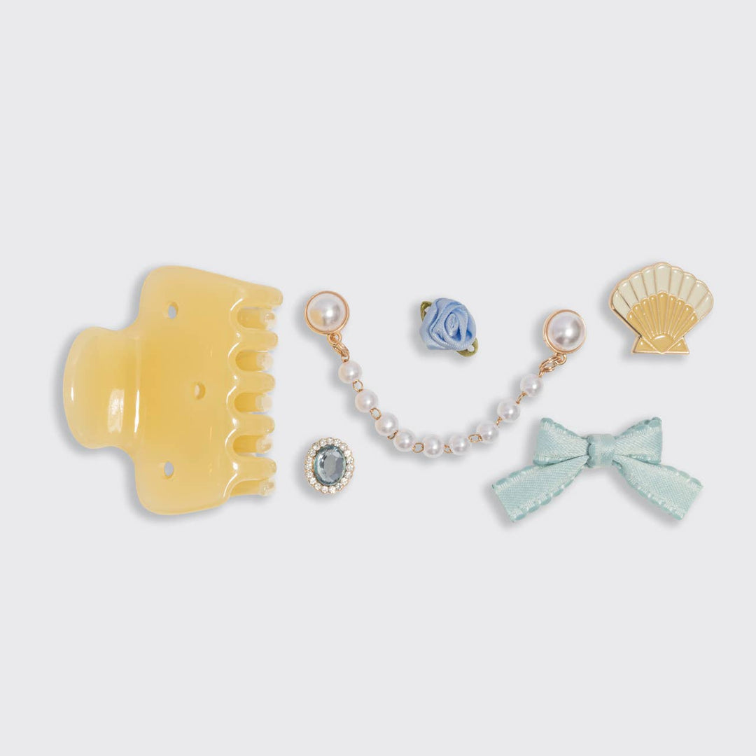 KitschPop™ Cloud Clip 7pc Set Coastal Cottage - Butter Yellow