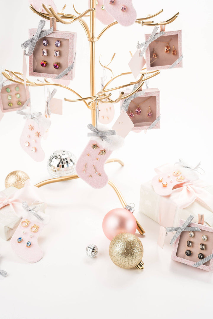 STOCKING EARRING TRIO