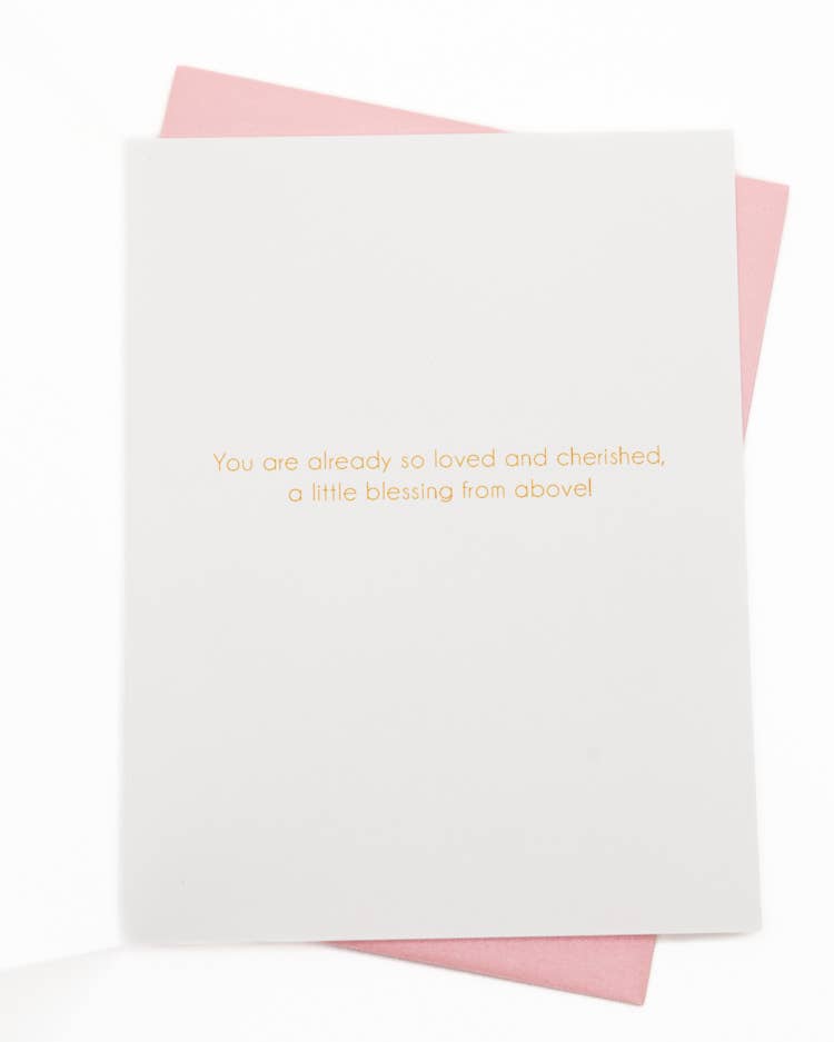 'Sweet Little Princess' Teddy Bear New Baby Greeting Card