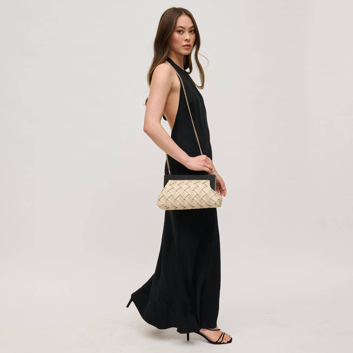 JAMIE WOODEN FRAME CLUTCH