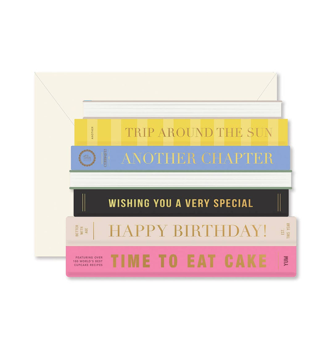 Birthday Books Greeting Card