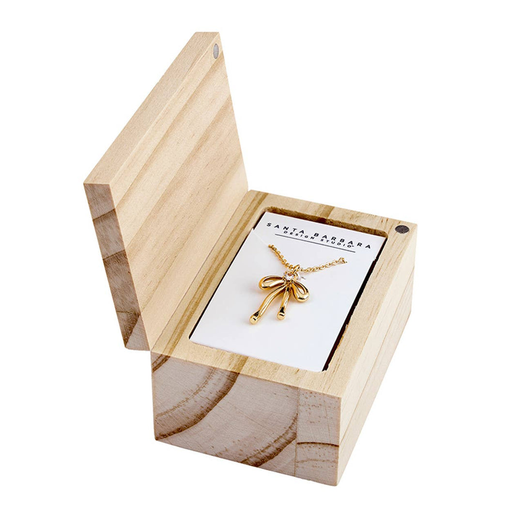 Treasure Box Bow Necklace - I Said a Little Prayer for You