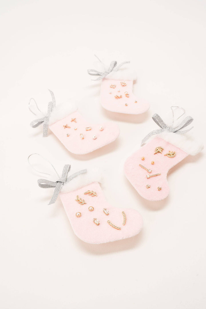 STOCKING EARRING TRIO