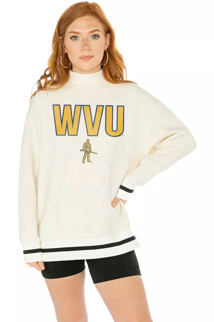 WVU FORCE MOCK PULLOVER