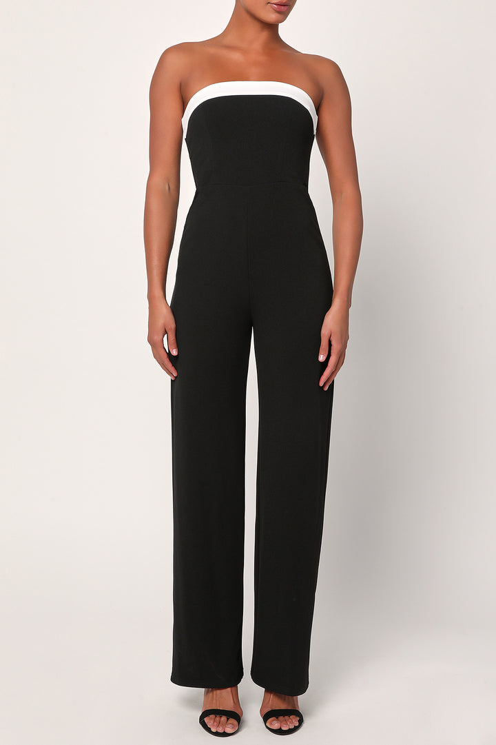 NOTABLY CHIC STRAPLESS JUMPSUIT