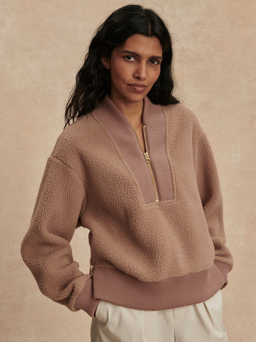 MUMFORD HALF ZIP FLEECE