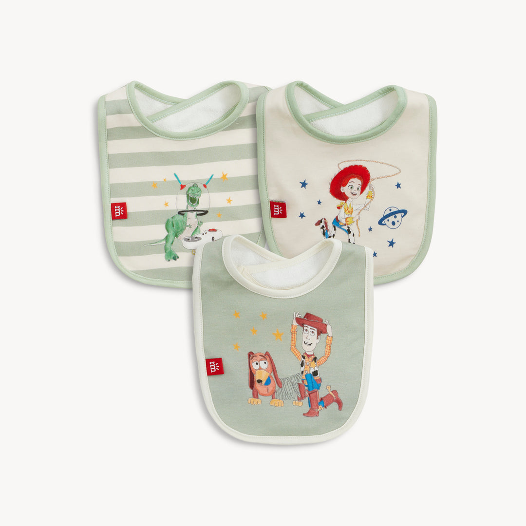 WOODY & FRIENDS 3-PACK BIB SET