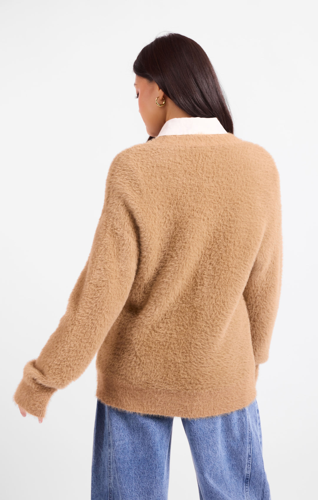 HALLIE FUZZY CARDI