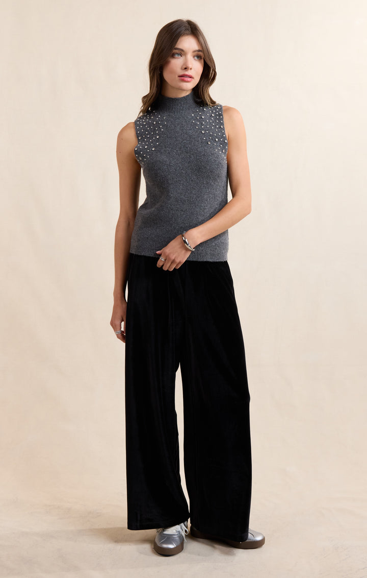 SHELBY EMBELLISHED SWEATER VEST