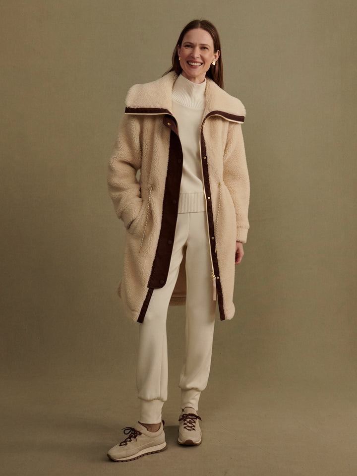 JEREMY LONG SHERPA COAT