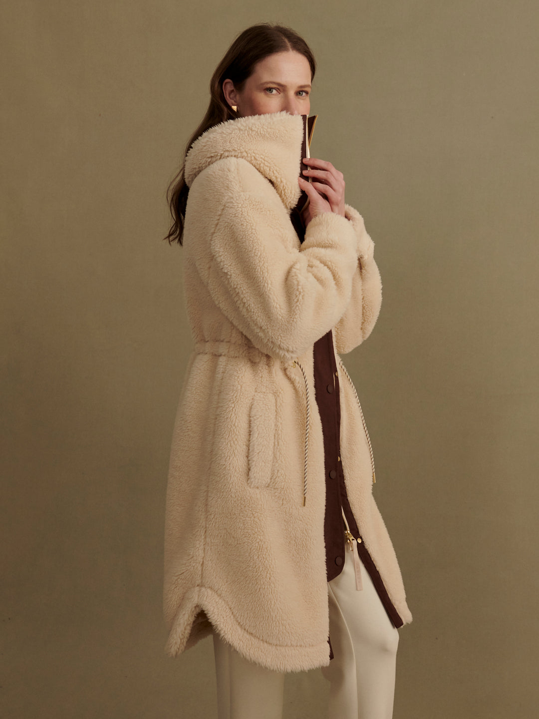 JEREMY LONG SHERPA COAT