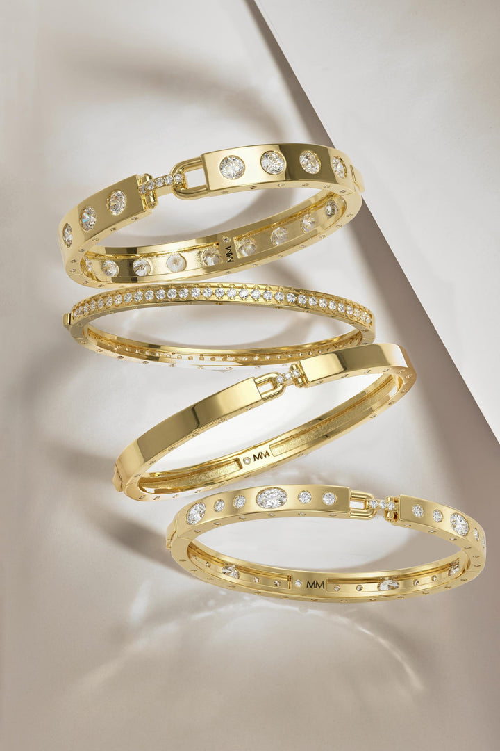 ASHLEY PAVE CUFF 4MM