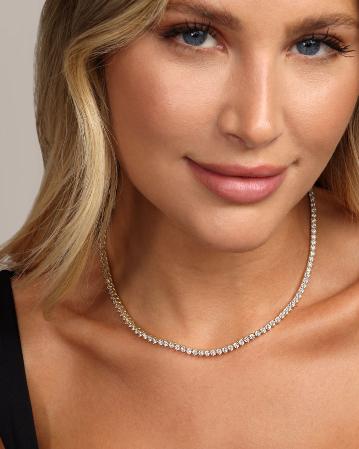 NOT YOUR BASIC TENNIS NECKLACE 3mm