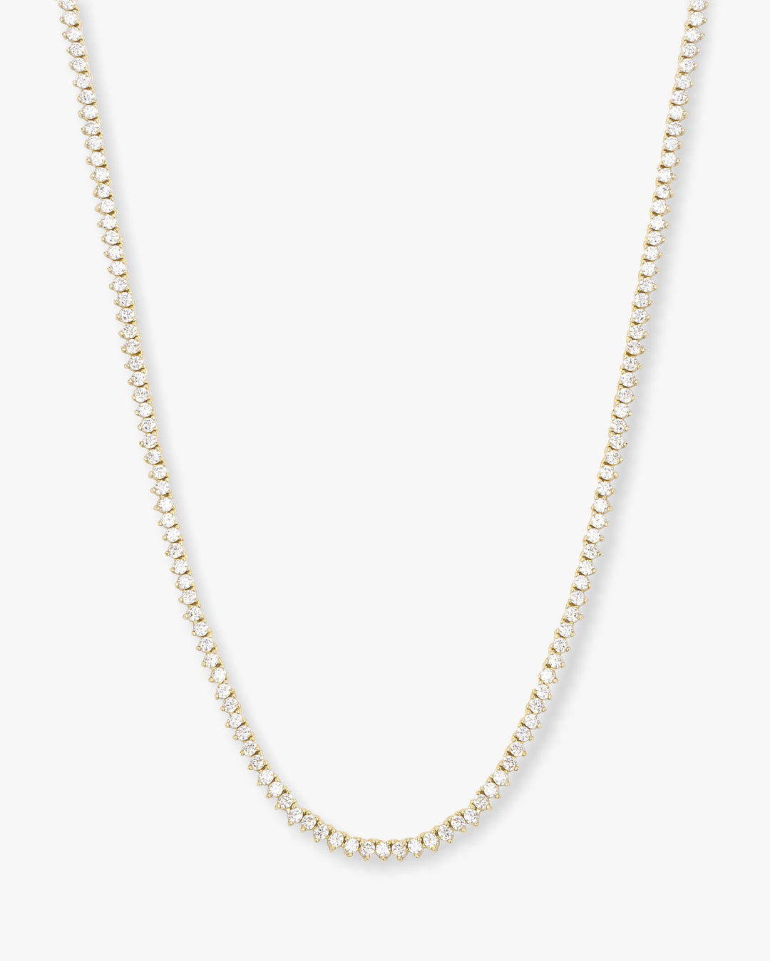BABY NOT YOUR BASIC TENNIS NECKLACE 2mm