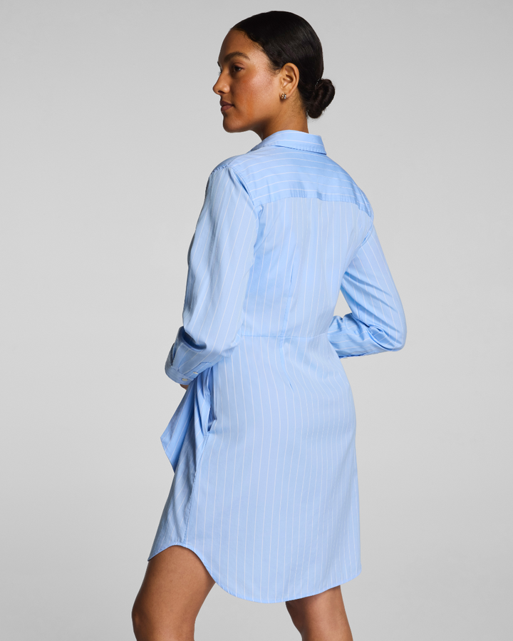 POPLIN MINI SHIRT DRESS