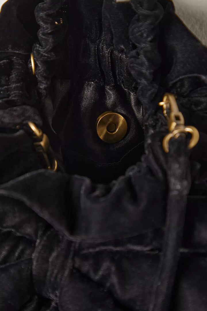 BELLE VELVET BOW BAG
