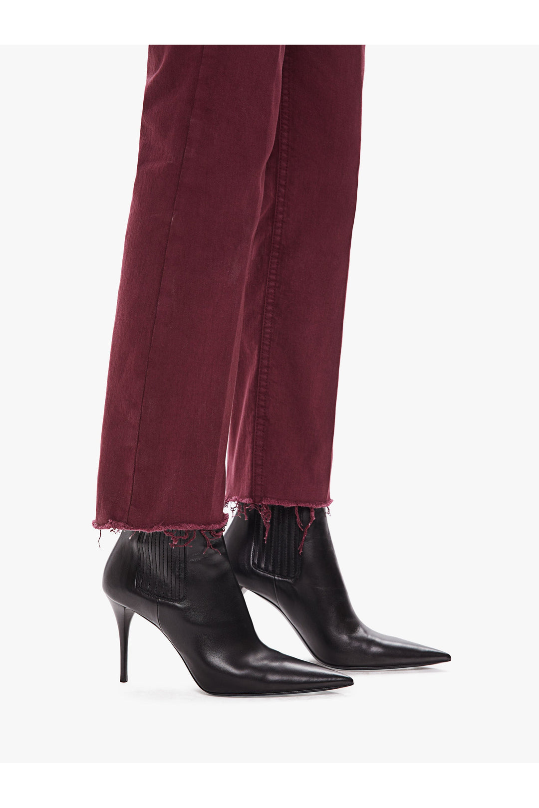 THE TRIPPER ANKLE FRAY BURGUNDY