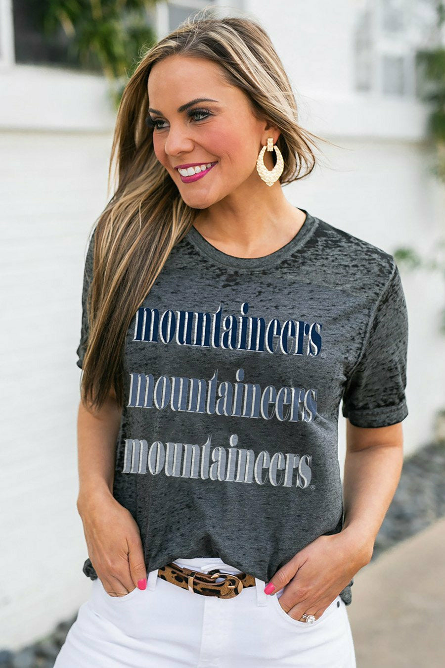 "MOUNTAINEERS" BF BURNOUT TEE