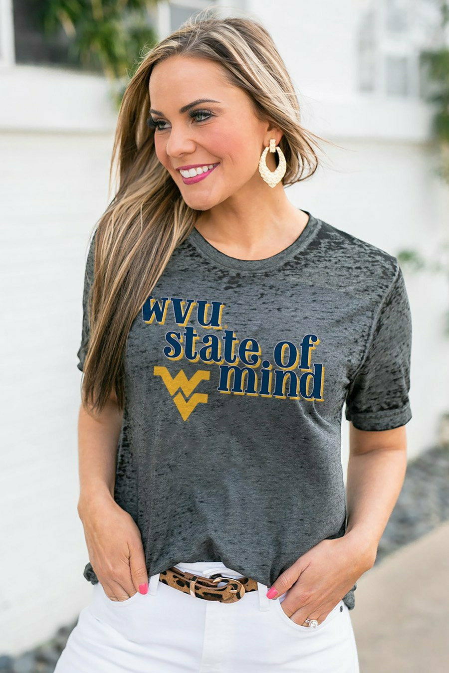 "WVU STATE OF MIND" BURNOUT TEE