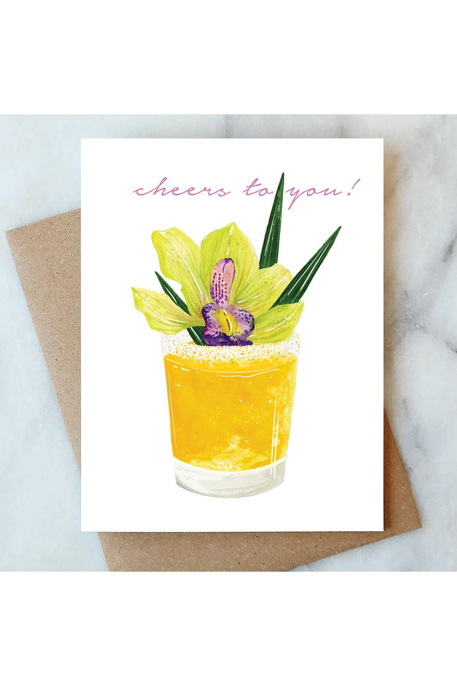 TROPICAL COCKTAIL CHEERS CARD