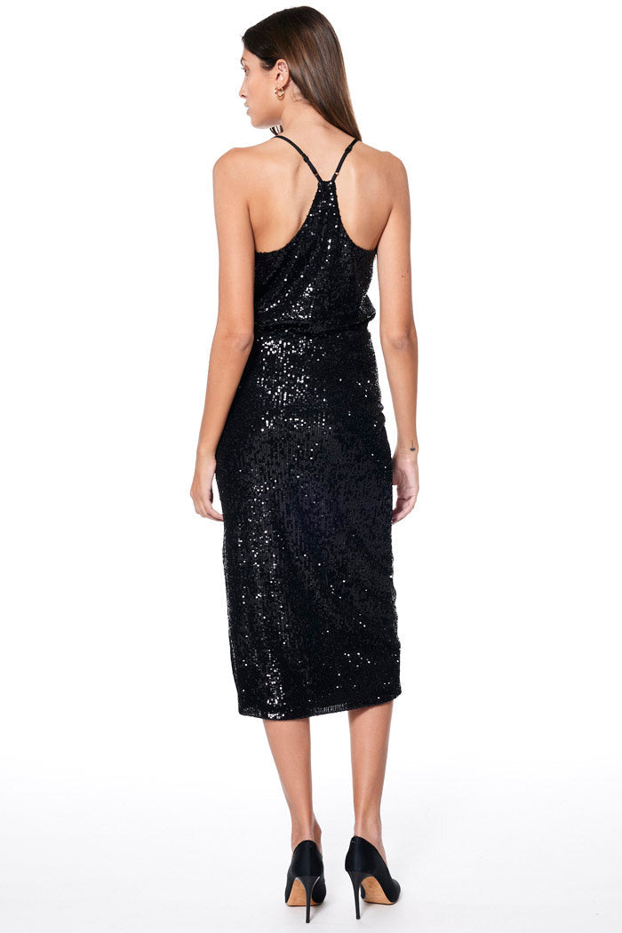 PIERRE SEQUIN SKIRT // BLACK
