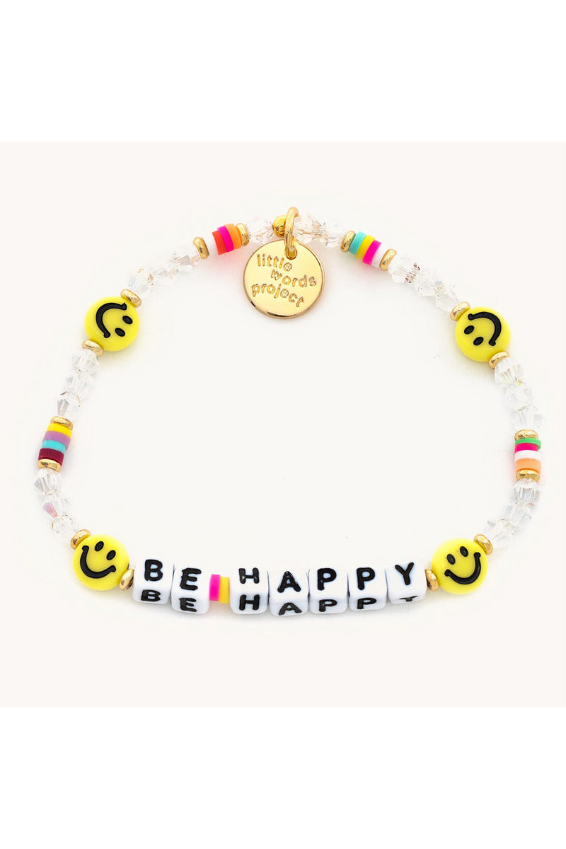 BE HAPPY BEADED BRACELET