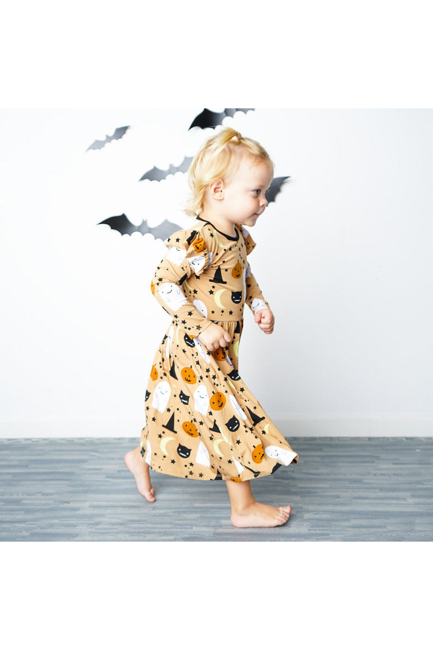 TRICK OR TREAT FLUTTER DRESS