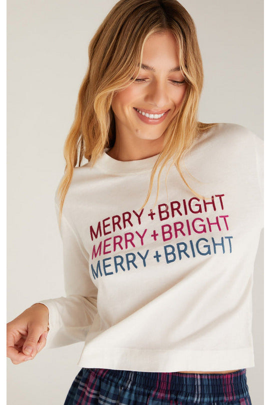 MERRY & BRIGHT L/S TEE