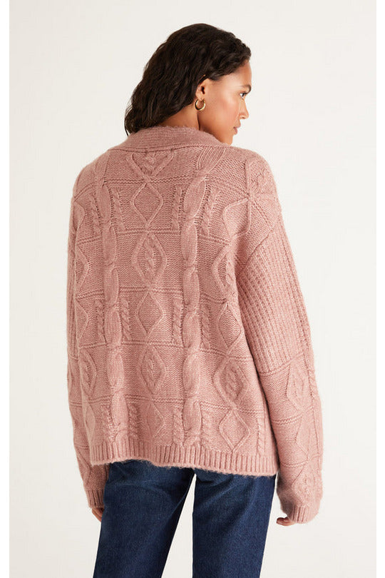 RYLEIGH CABLE KNIT CARDIGAN