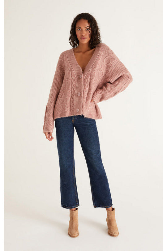 RYLEIGH CABLE KNIT CARDIGAN